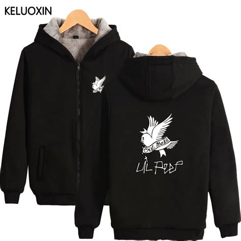 lil peep zip up hoodie